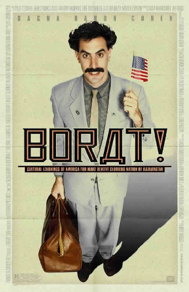 main image advertising the film Borat