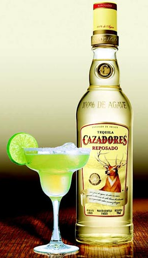 A bottle of Cazadores Tequila
