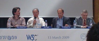 Jean-François Groff, Ben Segal, Tim Berners-Lee, Robert Cailliau
