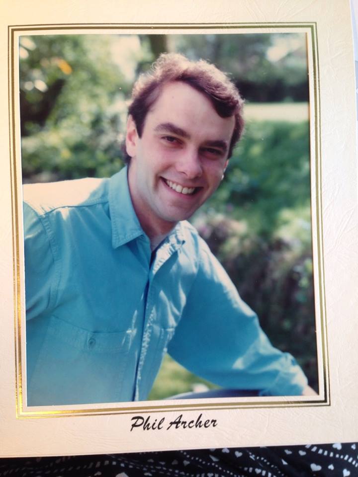 A very young Phil Archer, circa 1988, from a Radio Orwell publicity shot